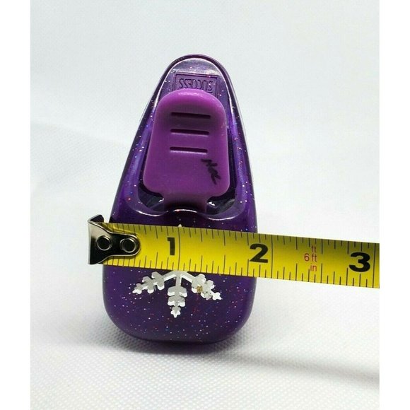 Purple Glitter EK Success Snowflake Pop Up Craft Paper Shaper Scrapbooking - Picture 10 of 12